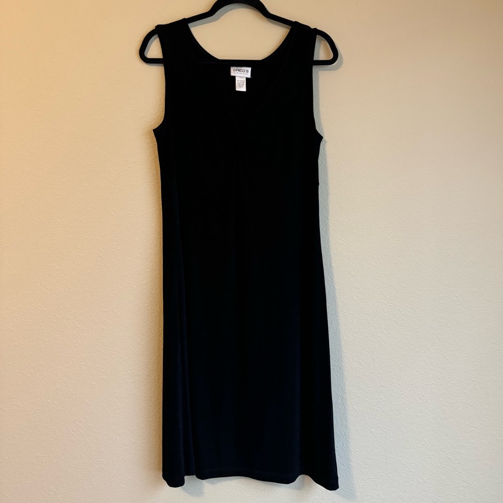 Chico's Black Sleeveless Dress